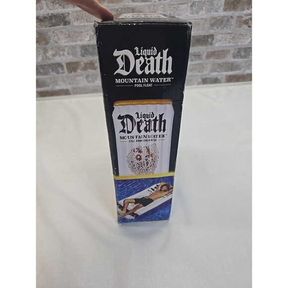 Liquid Death 6’ Pool Float: Adult Novelty Water Inflatables Quench Your Thirst - Picture 5 of 9
